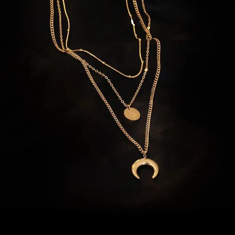 Over The Moon Layered Necklace
