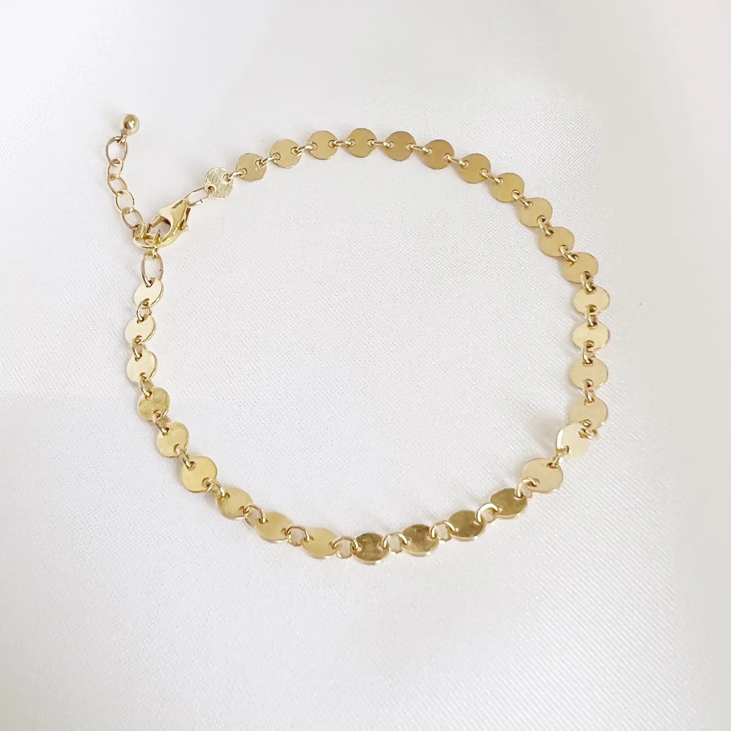 Luxe Sequin Disc Chain Bracelet